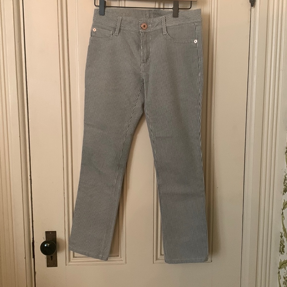 DL 1961 Toni Railroad stripe denim pants